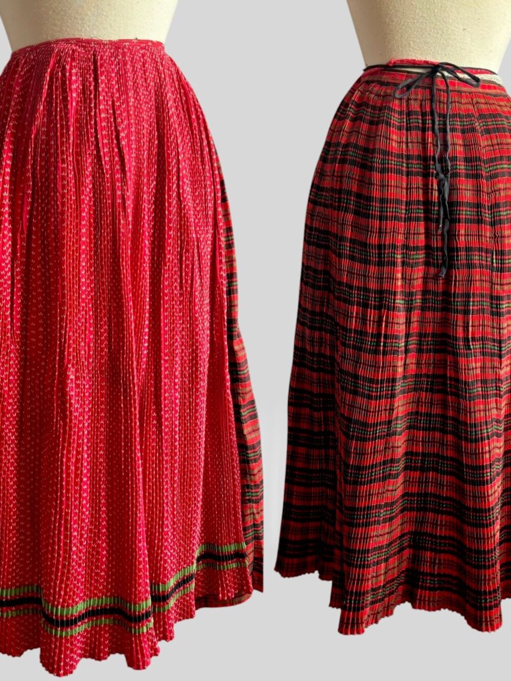 Vintage Hungarian Transylvanian Szeki Folk Skirt & Apron